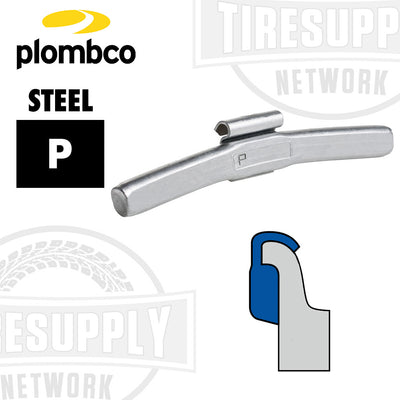 Plombco Steel P clip-on wheel weight