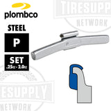 Plombco | P-Style Steel Clip-On Wheel Weights - Choose Size or Bulk Set (PFE-*)