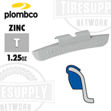 Plombco | T-Style Coated Zinc Clip-On Wheel Weights - Choose Size or Bulk Set