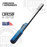 Precision Instruments PIC3FR250E | 1/2″ Drive Torque Wrench - Split Beam - 40-250 ft-lbs