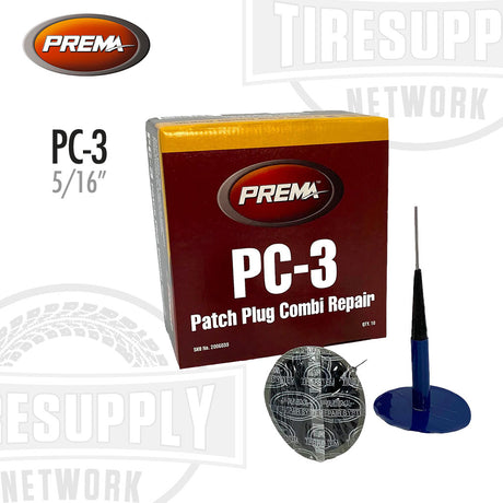 PREMA PC-3 patch plug combi repair kit with tools on a white background