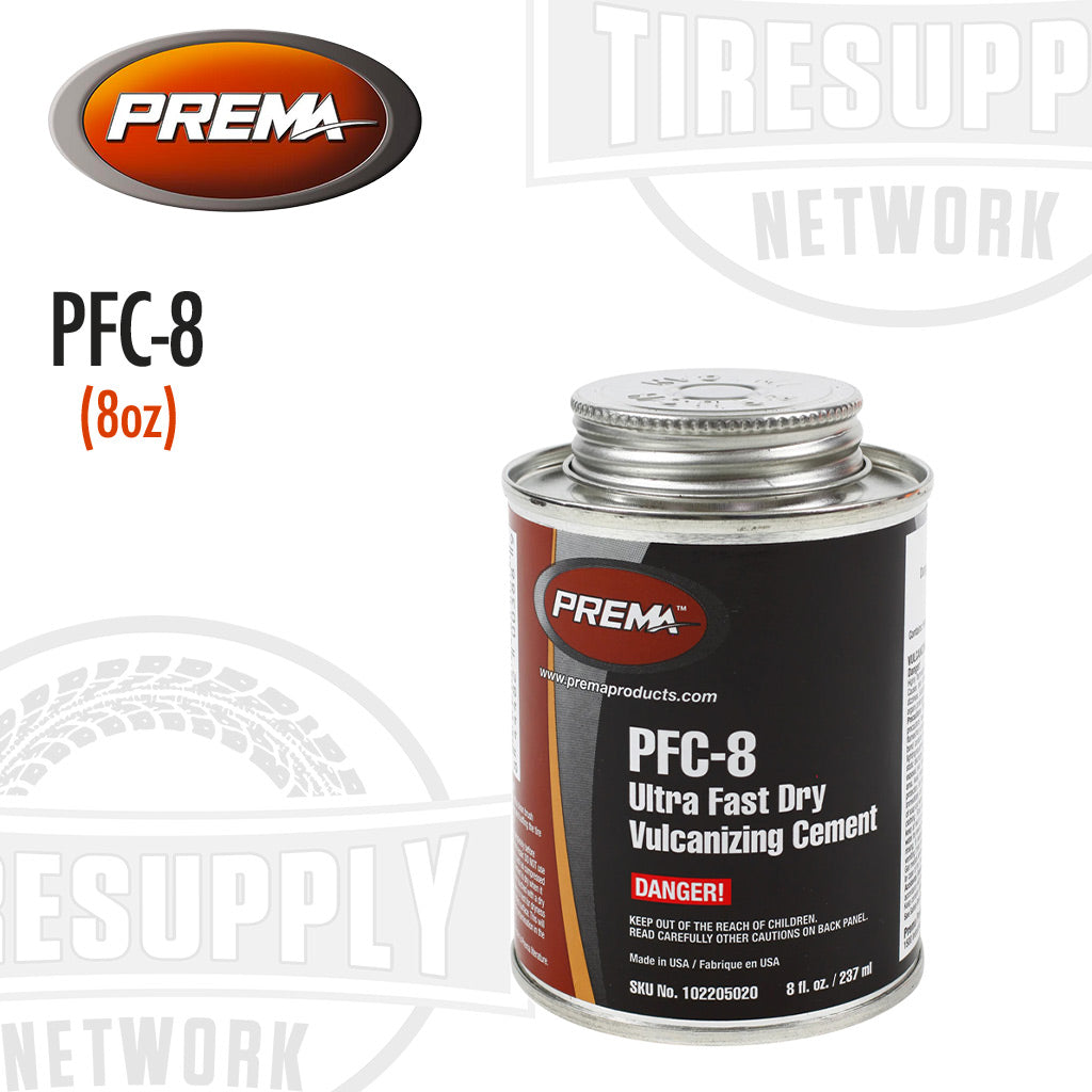 Prema | Ultra Fast Dry Vulcanizing Tire Repair Cement 8 oz Can (PFC-8)