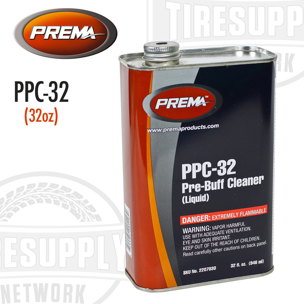 Prema | Pre-Buff Rubber Cleaner Liquid 32 oz Can (PPC-32)