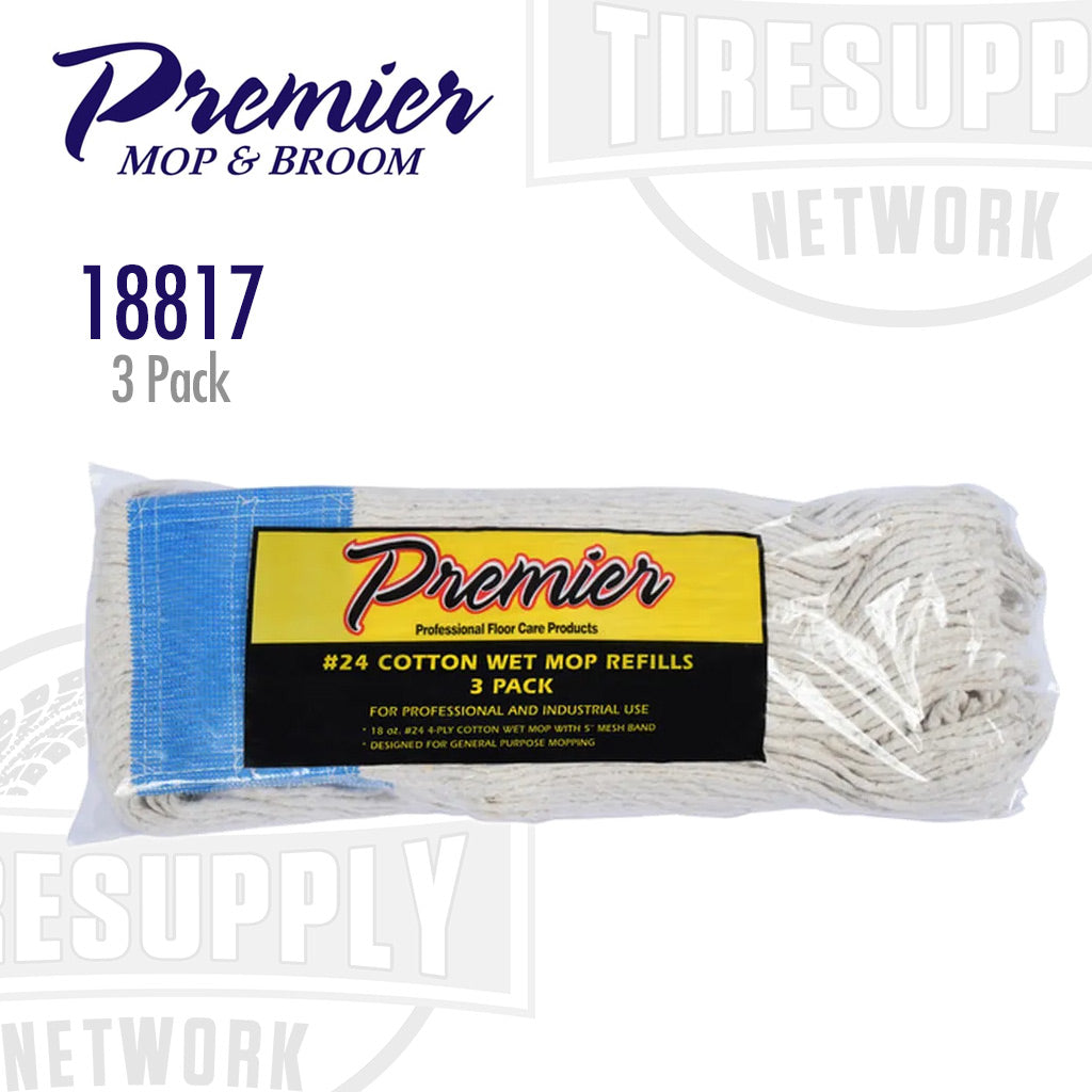 Premier | #24 Cotton Wet Mop Refills - 3 Pack (18817)