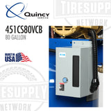 Quincy | Two-Stage 80 Gallon QT 5HP Air Compressor 230V, 1PH - Vertical PRO (451CS80VCB)