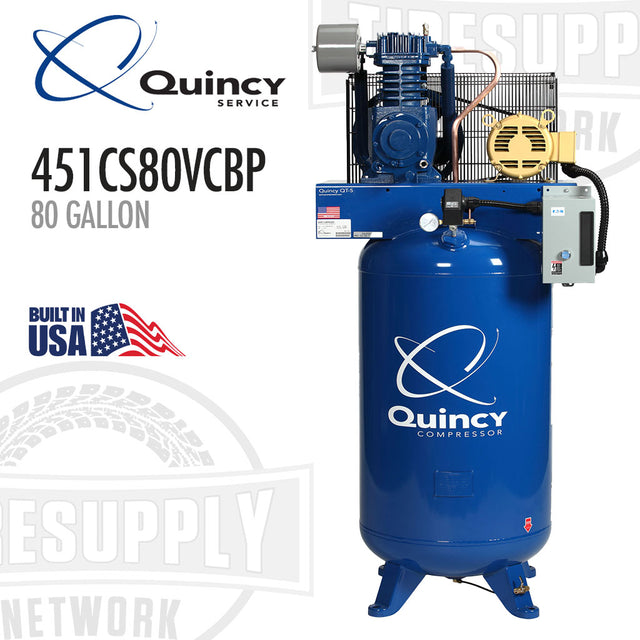 Quincy service, 451CS80VCP, 80 gallon vertical pro plus air compressor 5hp