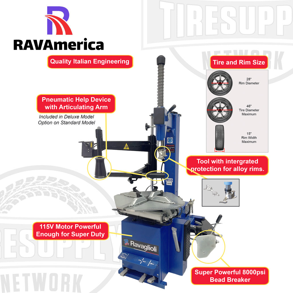 RAVAmerica | SpeedChanger Deluxe SwingArm Tire Changer (G7240.22)