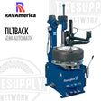 Tire changer machine with RAVAmerica branding on a white background