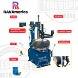 RAVAmerica | Tilt-Back Semi-Automatic Tire Changer (G7645ID.26)