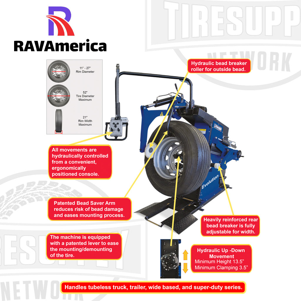 RAVAmerica | EVO Truck Tire Changer (GTB-16 EVO)