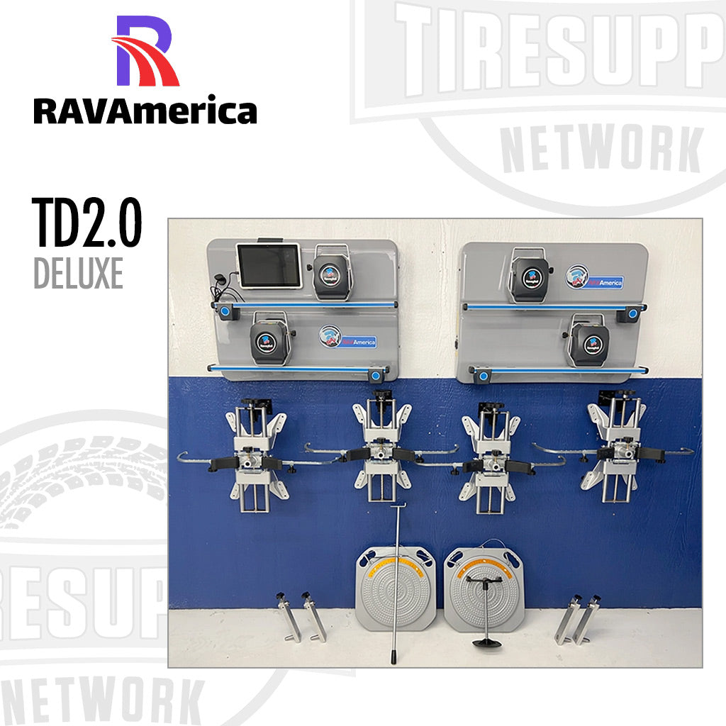 RAVAmerica | TD 2.0 Deluxe Package 2 Post Wheel Aligner (TD2.0-Deluxe)