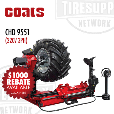 Coats CDH 9551, 220V 3PH, heavy duty tire changer