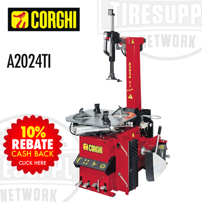 Corghi A2024TI | Tilt-Back Tire Changer - Choose Electric or Air Motor