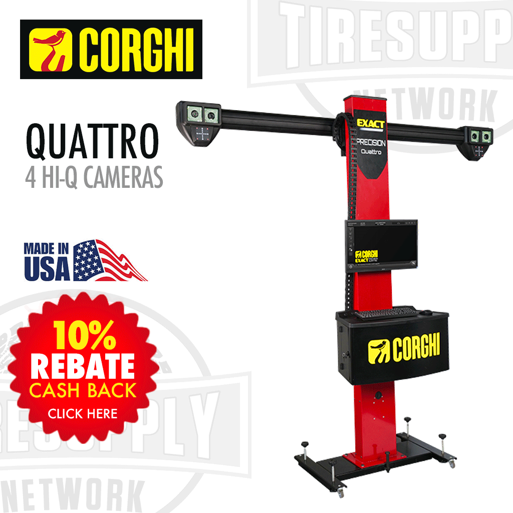 Corghi Exact Precision Quattro | Wheel Alignment with 4 Hi-Q Cameras