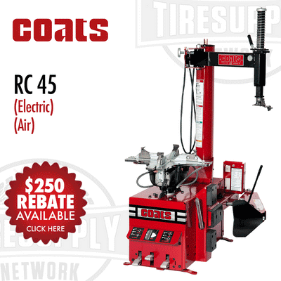 Coats RC 45 | Rim Clamp Tire Changer - Electric or Air Motor