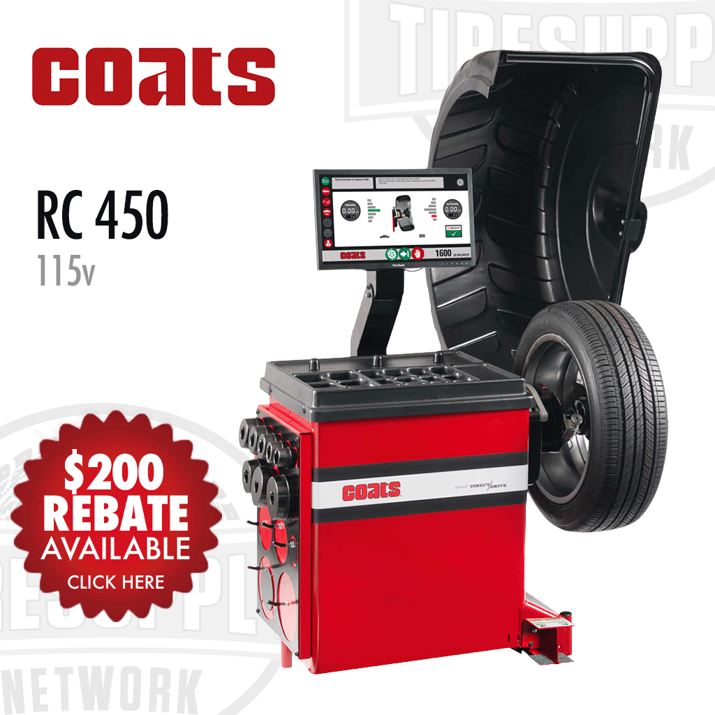 Coats RC 450 | Compact Space-Saver Wheel Balancer with Digital Display
