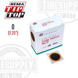 Rema | Round Red Feather Edge Vulcanizing Tube Patch Repair - Choose Size