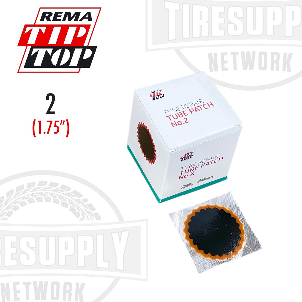 Rema | Round Red Feather Edge Vulcanizing Tube Patch Repair - Choose Size
