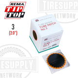 Rema | Round Red Feather Edge Vulcanizing Tube Patch Repair - Choose Size