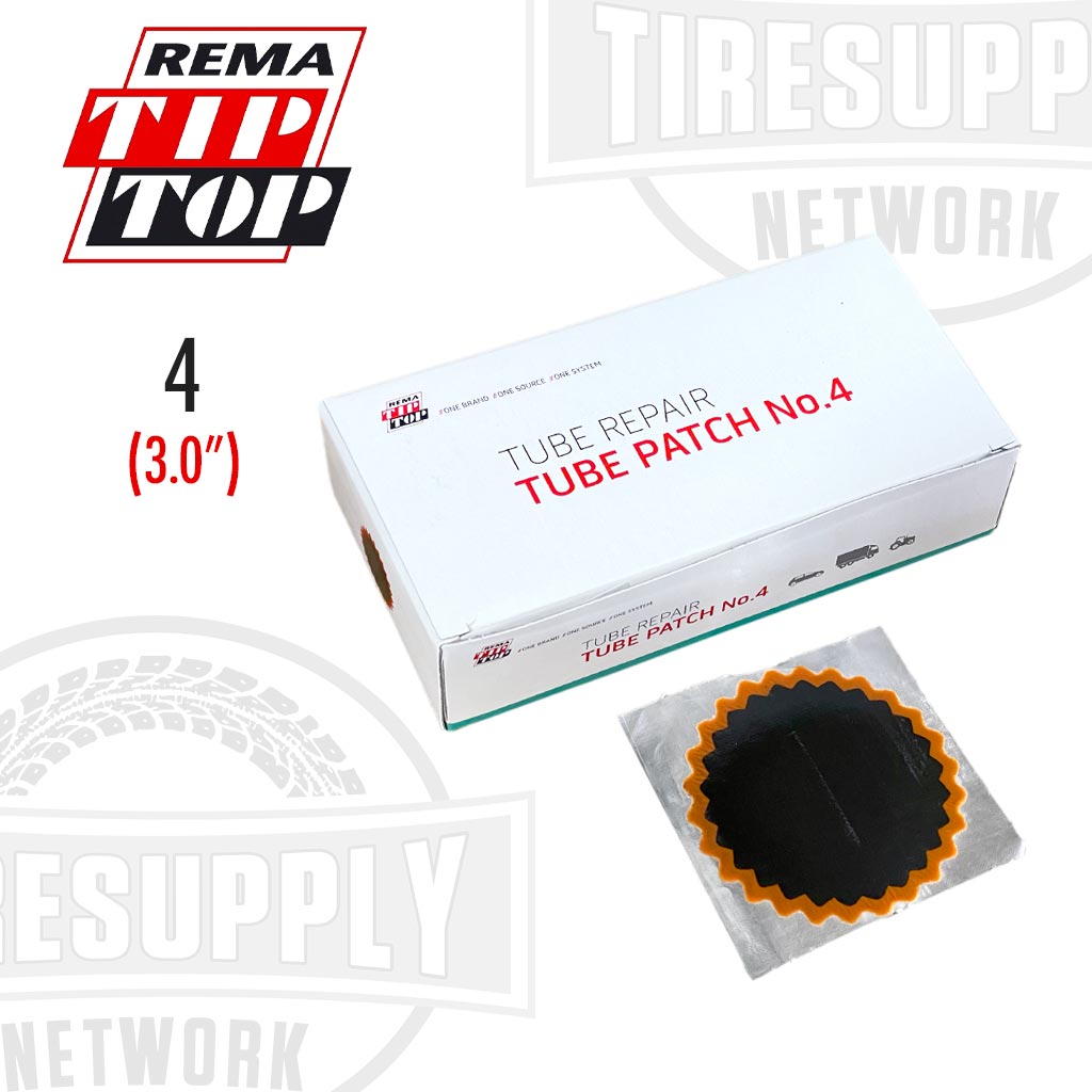 Rema | Round Red Feather Edge Vulcanizing Tube Patch Repair - Choose Size