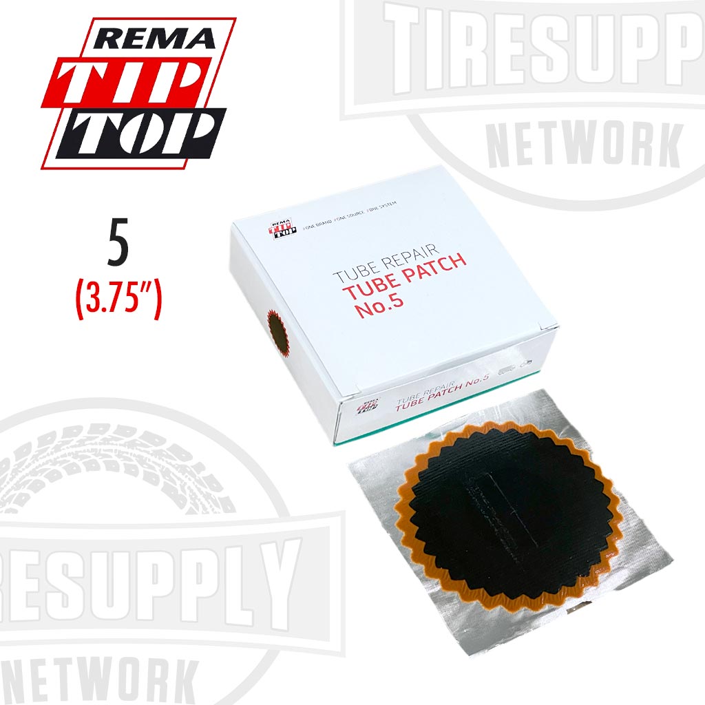 Rema | Round Red Feather Edge Vulcanizing Tube Patch Repair - Choose Size