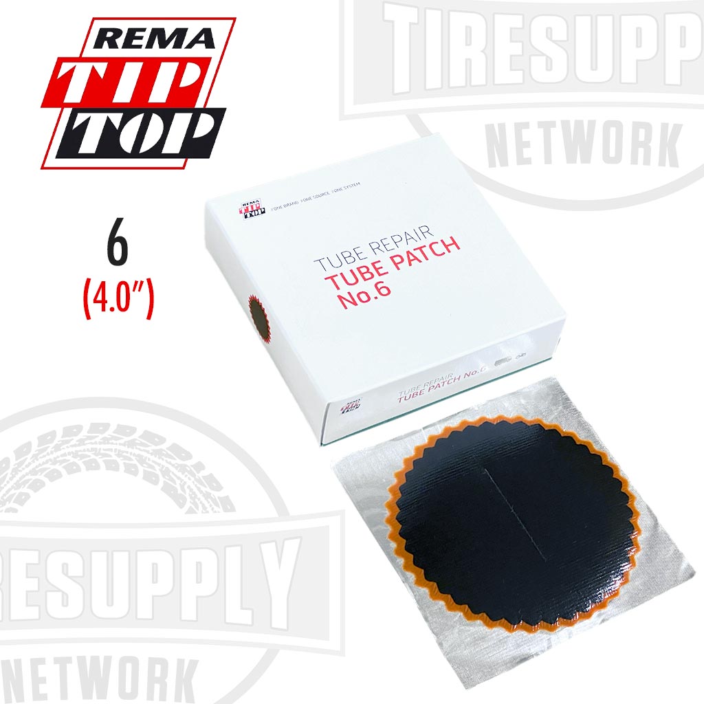 Rema | Round Red Feather Edge Vulcanizing Tube Patch Repair - Choose Size