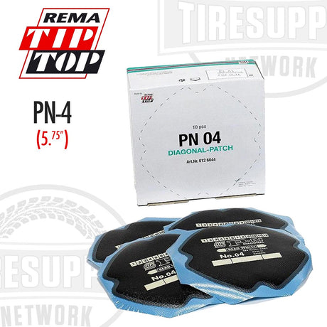 Packaging box for REMA TIP TOP Bias Repair Unit with multiple Bias Repair Units displayed in front. Pn-4