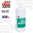 A bottle of Rema Tip Top Leak Detector 32 oz Concentrate with branding and product information on the label.