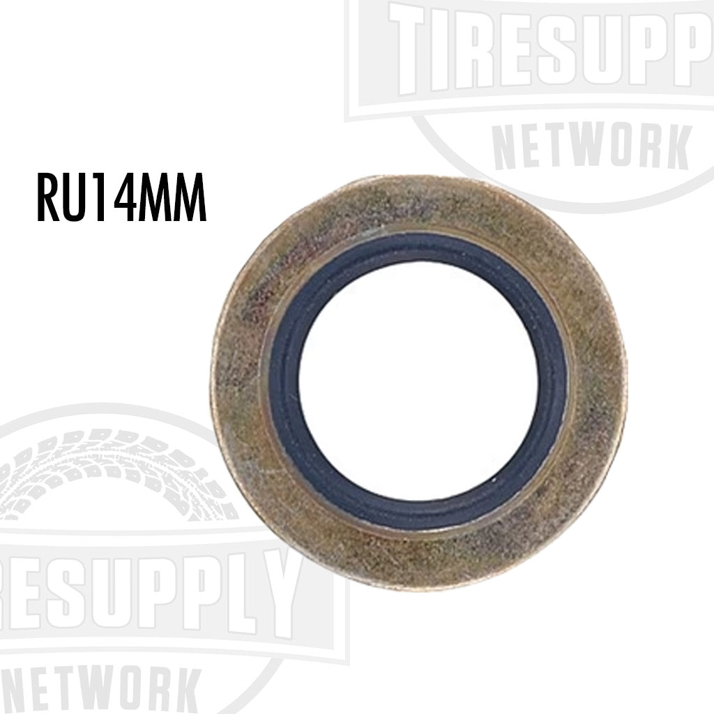 Drain Plug Gasket with Rubber Ring - 14mm Steel (RU14mm)