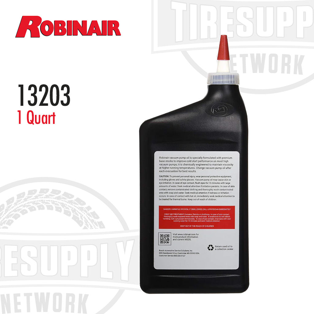 Robinair 13203 | Premium High Vacuum Pump Oil - 1 Quart – Tire