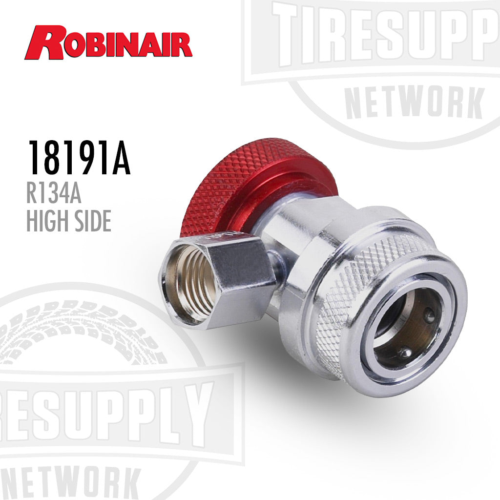 Robinair 18191A High Side Service Coupler With Red Actuator For R-134A Refrigerant