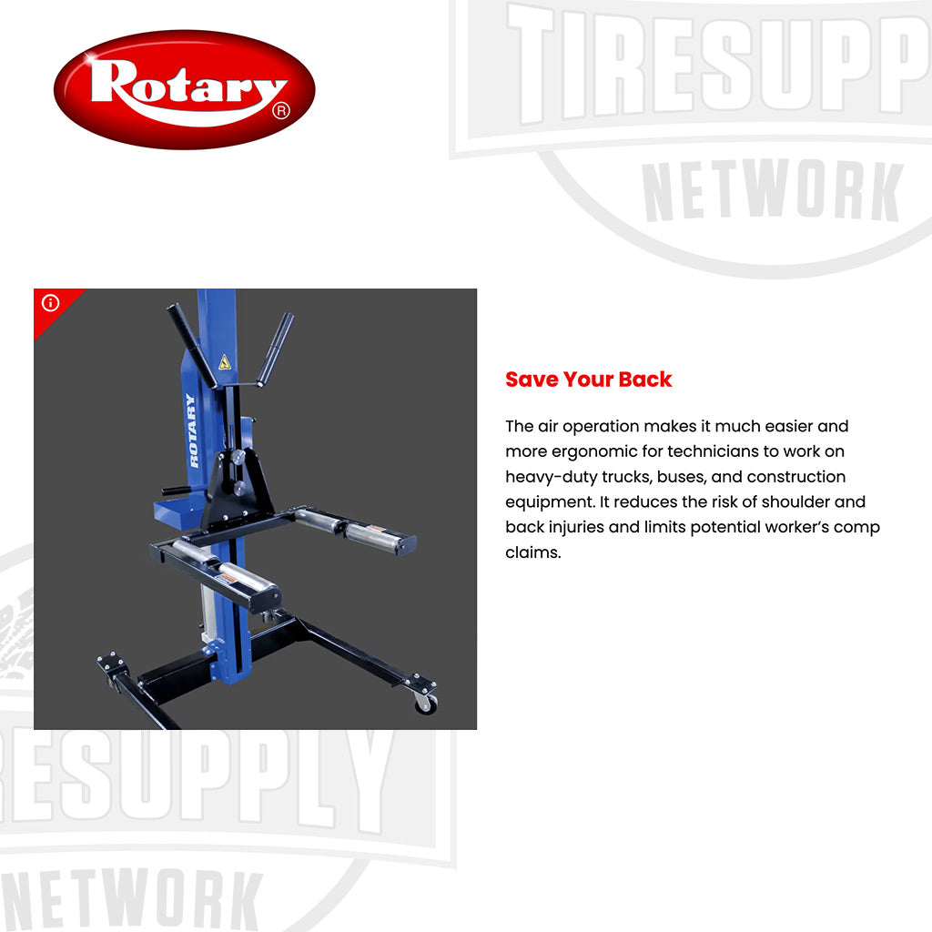 Rotary MW500 | 500 lb Capacity Mobile Tire & Wheel Lift