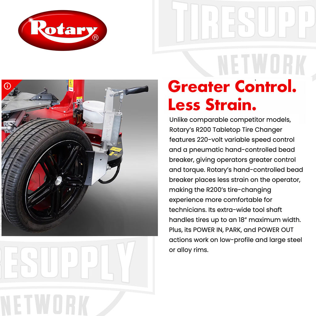 Rotary R200 | SwingArm Pro - High Volume Tire Changer with Helper Arm