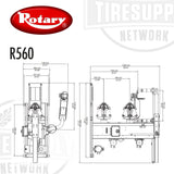 Rotary | Mobile Heavy Duty Truck Tire Changer (R560)