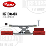 Rotary RJ7100Y-XBK | 7,000 lb Capacity Rolling Jack for XA14