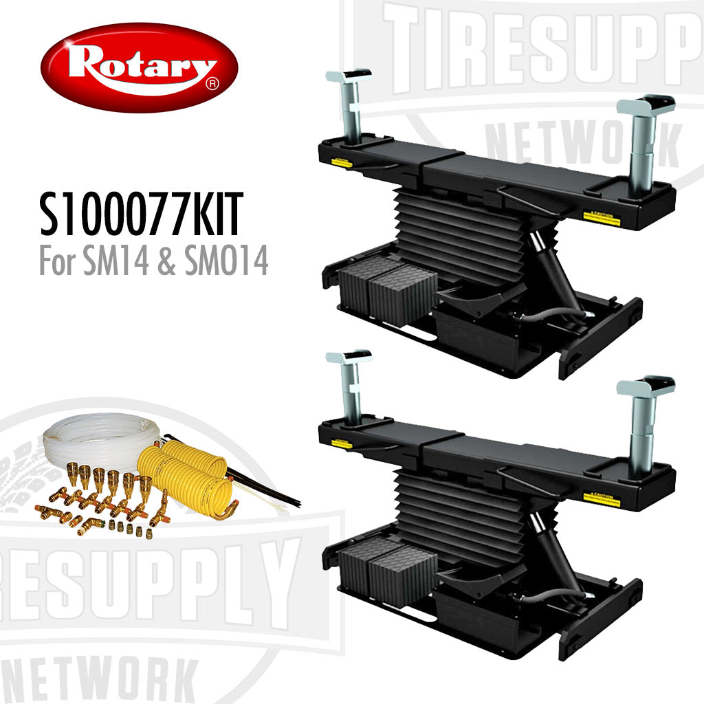 Rotary S100077KIT 4-Post Lift Rolling Jack & Airline Kit for SM14 & SMO14