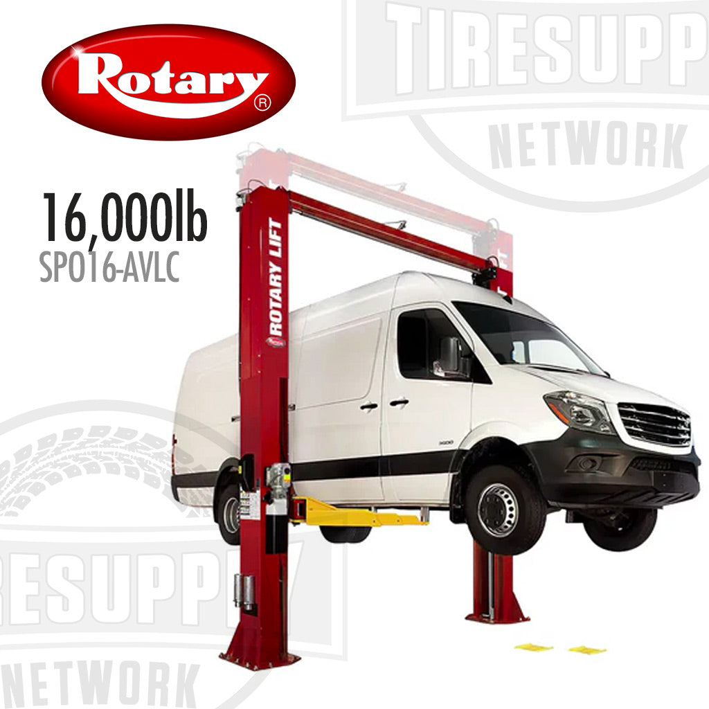 Rotary | 2-Post Lift 16,000 lbs Capacity - Shockwave Symmetric - Low Ceiling (SPO16-AVLC)