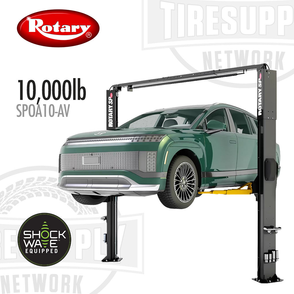 Rotary SPOA10-AV | 2-Post Lift 10,000 lbs Capacity - Shockwave Power