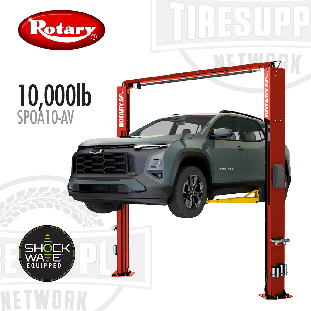 Rotary SPOA10-AV | 2-Post Lift 10,000 lbs Capacity - Shockwave Power