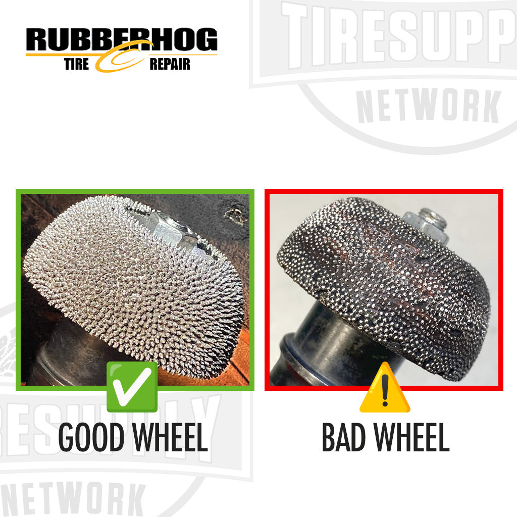 Rubberhog | 1-3/4&quot;  3/8&quot; Bore, Fine 170, Inner Liner Buffing Wheel (RH-100)