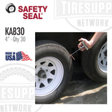 Safety Seal KAB30 tire repair kit with a person using a tool on a tire. KAB30