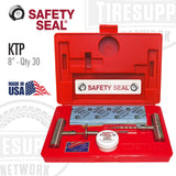 Safety Seal tire repair kit with red case on a white background. KTP