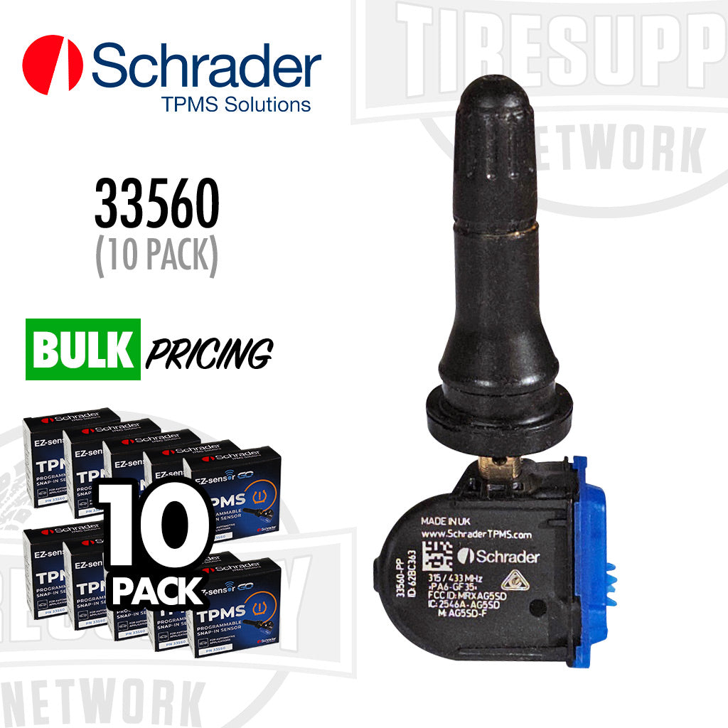 Schrader | EZ-sensor® GO Rubber Snap-In Valve Stem (33560)