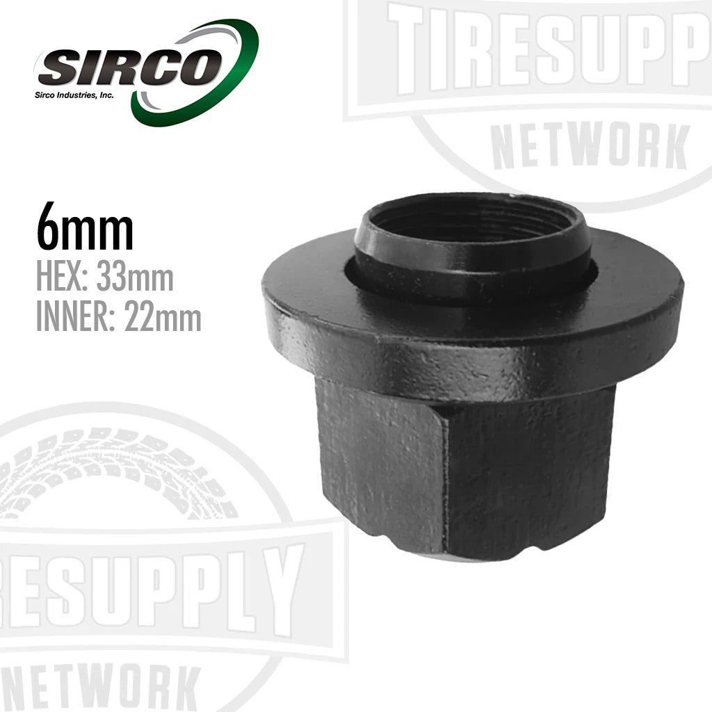 Sirco | Skirted Sleeve Nut With 6mm Sleeve (333SN6)