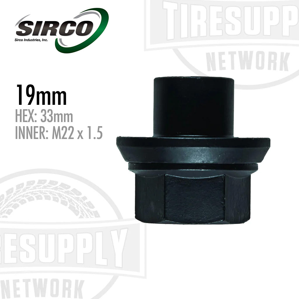 Sirco SN19 | Skirted Sleeve Nut With 19mm Sleeve – Tire Supply Network