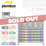 Plombco 52002 | Kit Passenger 40 Wheel Weight Assortment Rack - Choose with Zinc Weights or Rack Only