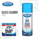 Sprayway 1000000074 | Ammonia-Free Foaming-Action Aerosol Spray Glass Cleaner 4-Pack of 19 oz Cans