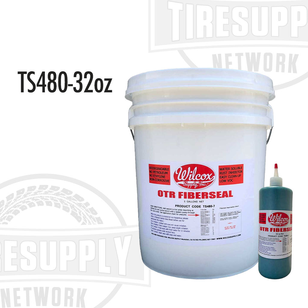 OTR Fiberseal Off-Road Tire Sealant - Choose 32 oz Bottle or 5 Gallon Bucket (TS480-32oz)