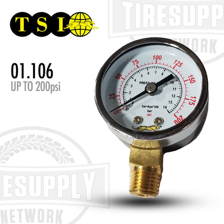 TSI 01.106 Air Pressure Gauge 200 PSI