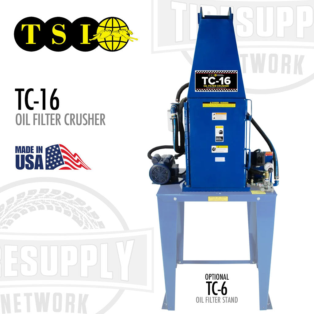 TSI TC-166 oil filter crusher